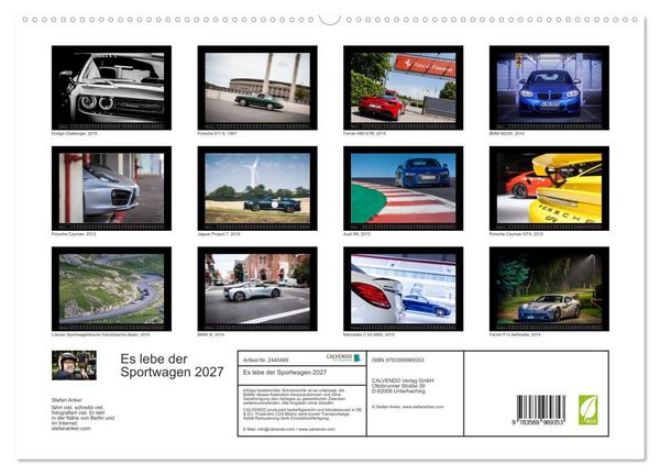 Produktbild: Es lebe der Sportwagen 2027 (hochwertiger Premium Wandkalender 2027 DIN A2 quer), Kunstdruck in Hochglanz