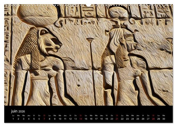 Produktbild: L'&Eacute;GYPTE EN COULEURS (Calendrier mural 2026 DIN A2 vertical) calendrier de bureau