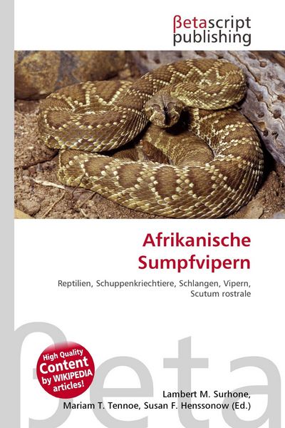 Produktbild: Afrikanische Sumpfvipern