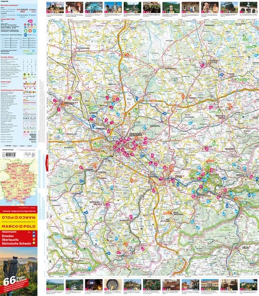 Produktbild: MARCO POLO Freizeitkarte 24 Dresden, Oberlausitz, S&auml;chsische Schweiz 1:100.000