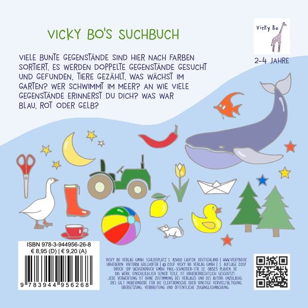 Produktbild: Suchbuch. Wörter- Farben- Sachen-Bilderbuch. 2-4 Jahre