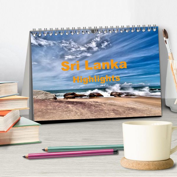 Produktbild: Sri Lanka - Highlights (Tischkalender 2026 DIN A5 quer), CALVENDO Monatskalender