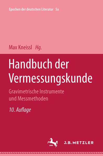 Produktbild: Handbuch der Vermessungskunde