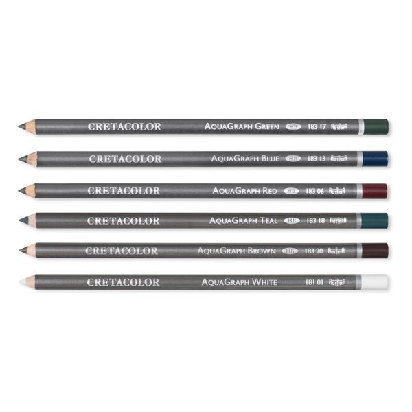 Produktbild: Cretacolor K&uuml;nstlerstifte Aquarellgraphit Pocket Set, 6er Metalletui
