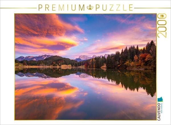 CALVENDO Puzzle Sonnenuntergang am Geroldsee | 2000 Teile Lege-Größe 90x67cm Foto-Puzzle für glückliche Stunden