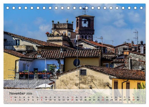 Produktbild: Bezauberndes Lucca (Tischkalender 2026 DIN A5 quer), CALVENDO Monatskalender