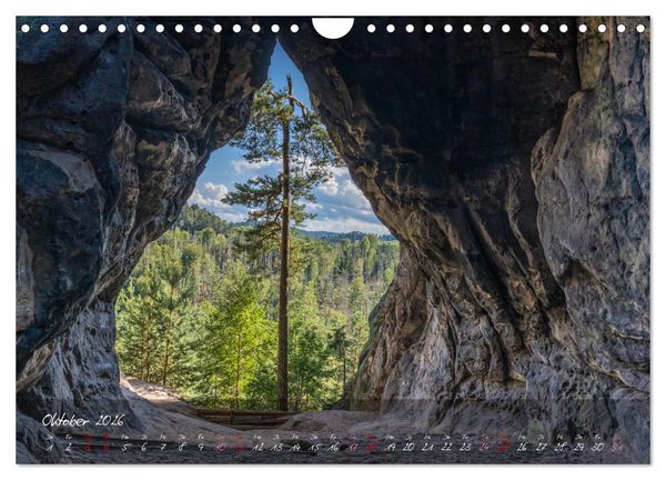 Produktbild: Landschaften der S&auml;chsischen Schweiz (Wandkalender 2026 DIN A4 quer), CALVENDO Monatskalender