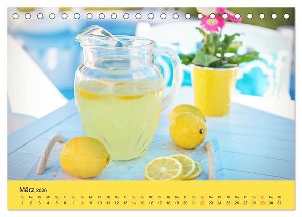 Produktbild: Gibt das Leben dir Zitronen, frag nach Zucker und Gew&uuml;rzen! (Tischkalender 2026 DIN A5 quer), CALVENDO Monatskalender