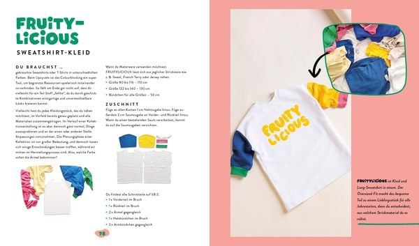 Produktbild: Fashion Fruits &ndash; N&auml;hen f&uuml;r Kids! 15 Teile, eine Kollektion: Sag Tsch&uuml;ss zur Fast Fashion!