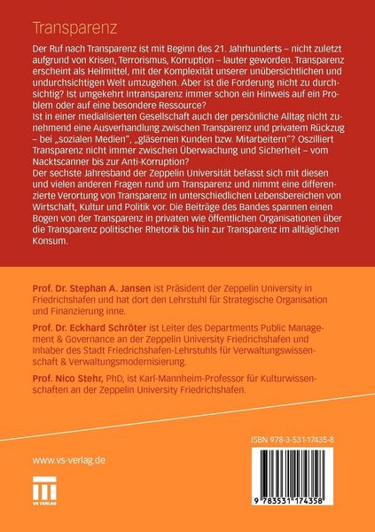 Produktbild: Transparenz
