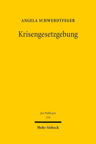 Produktbild: Krisengesetzgebung
