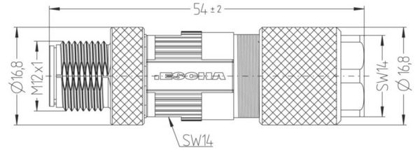 Produktbild: Escha 8065954 Sensor-/Aktor-Steckverbinder, unkonfektioniert Polzahl Sensoren: 4 1St.
