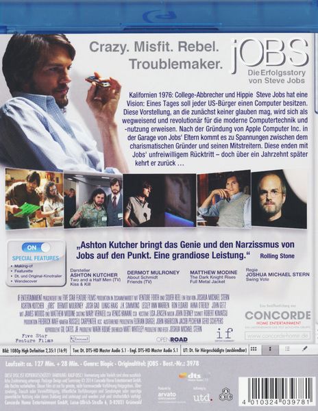 Produktbild: jOBS - Die Erfolgsstory von Steve Jobs