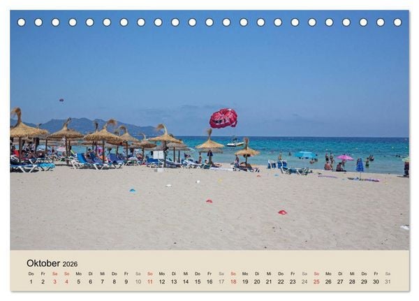 Produktbild: Mallorca - Traumhafte Balearen Insel (Tischkalender 2026 DIN A5 quer), CALVENDO Monatskalender