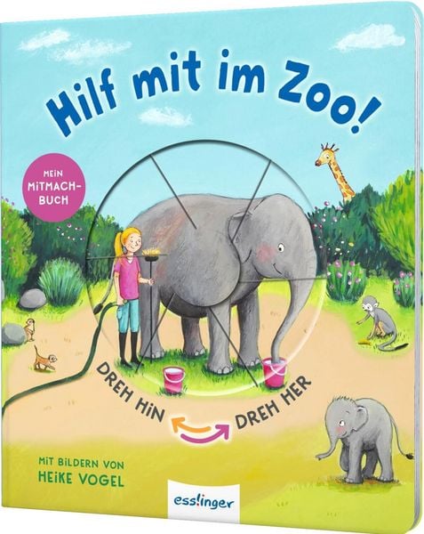 Dreh hin – Dreh her: Hilf mit im Zoo!, Gebundene Ausgabe von Sylvia Tress, Esslinger in der Thienemann-Esslinger Verlag GmbH, 2400005781450