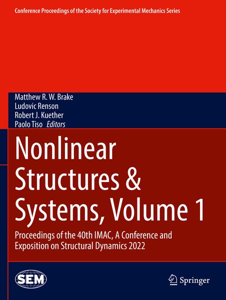 Produktbild: Nonlinear Structures & Systems, Volume 1