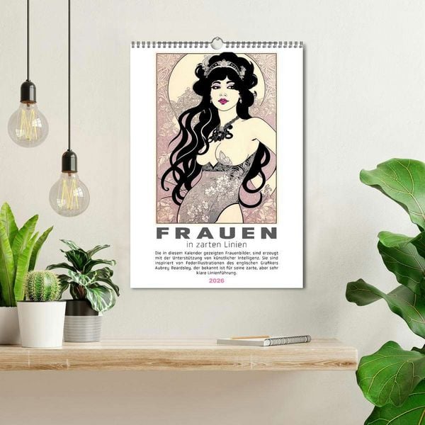Produktbild: Frauen in zarten Linien (Wandkalender 2026 DIN A3 hoch), CALVENDO Monatskalender