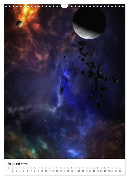 Produktbild: Unser Universum eine interstellare Reise (Wandkalender 2026 DIN A3 hoch), CALVENDO Monatskalender