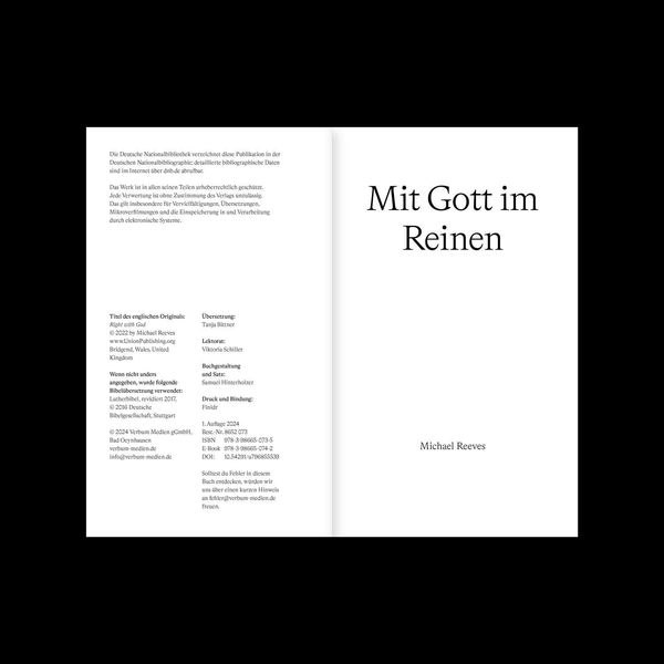 Produktbild: Mit Gott im Reinen