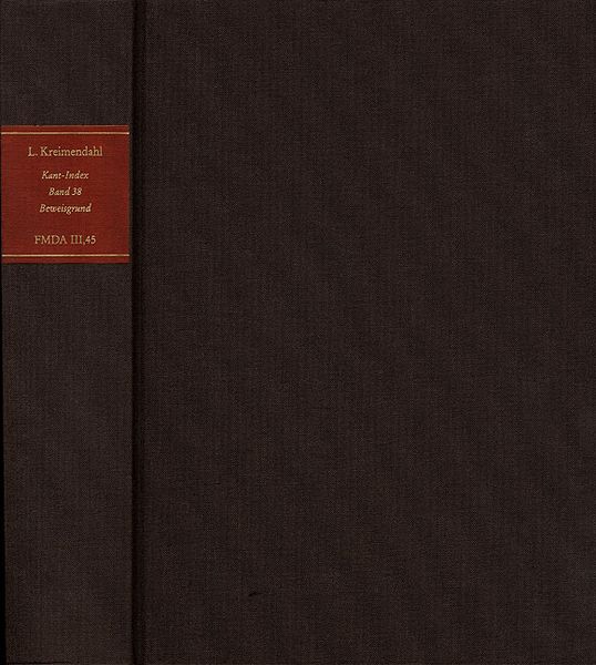 Produktbild: Forschungen und Materialien zur deutschen Aufkl&auml;rung / Abteilung III: Indices. Kant-Index. Section 3: Index zum Corpus der vorkritischen Schriften. Band 38: Stellenindex und Konkordanz zu &rsaquo;Der einzig m&ouml;gliche Beweisgrund zu einer Demonstration des Daseins Gottes&lsaquo;