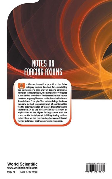 Produktbild: NOTES ON FORCING AXIOMS