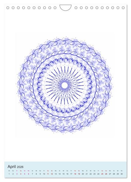 Produktbild: Transluzent-Mandalas (Wandkalender 2026 DIN A4 hoch), CALVENDO Monatskalender