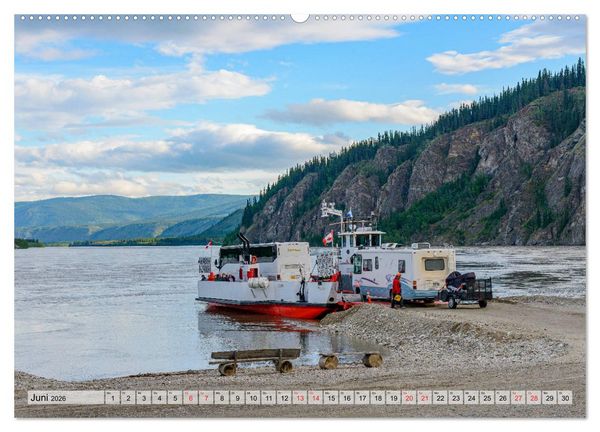 Produktbild: Willkommen in Dawson City - Die legend&auml;re Goldgr&auml;berstadt am Yukon (hochwertiger Premium Wandkalender 2026 DIN A2 quer), Kunstdruck in Hochglanz