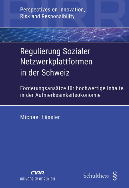 Produktbild: Regulierung Sozialer Netzwerkplattformen in der Schweiz