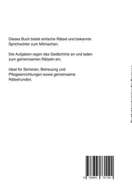 Produktbild: Ged&auml;chtnistraining f&uuml;r Senioren