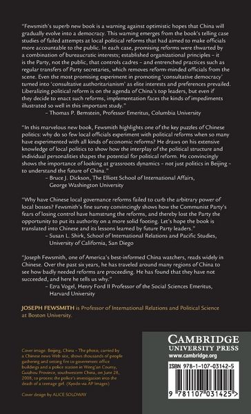 Produktbild: The Logic and Limits of Political Reform in China
