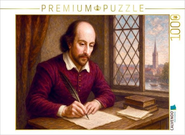 CALVENDO Puzzle William Shakespeare | 1000 Teile Lege-Größe 64x48cm Foto-Puzzle für glückliche Stunden