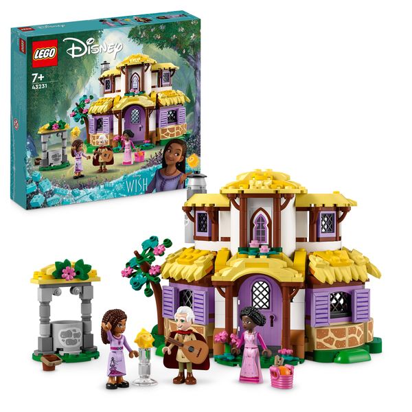 LEGO Disney Wish 43231 Ashas Häuschen Set, Puppenhaus zum Film mit Figuren