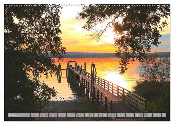 Produktbild: Mein Ammersee - am Ostufer entlang (Wandkalender 2026 DIN A2 quer), CALVENDO Monatskalender