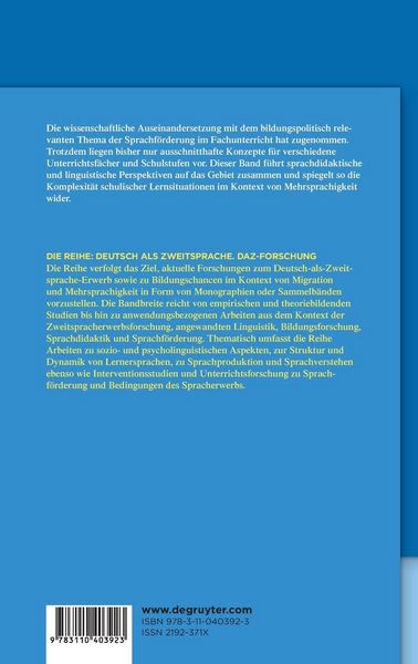 Produktbild: Fachintegrierte Sprachbildung