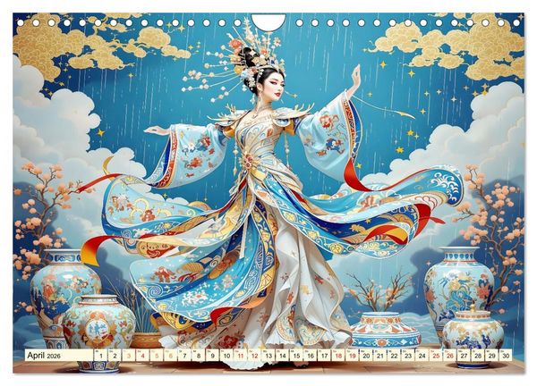 Produktbild: Rhythmus der chinesischen Anmut (Wandkalender 2026 DIN A4 quer), CALVENDO Monatskalender
