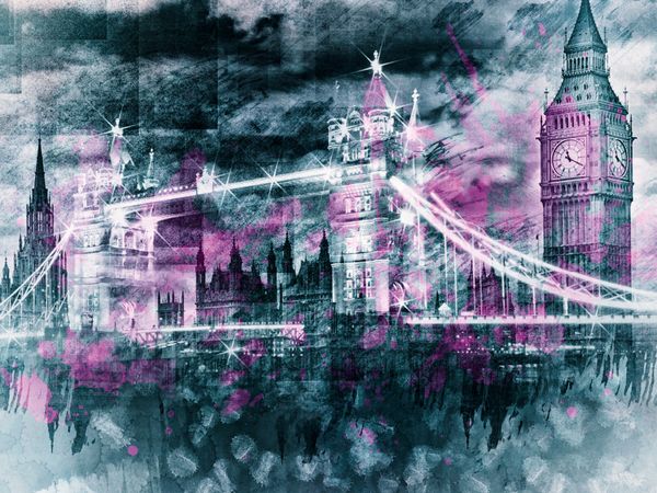 Produktbild: CALVENDO Puzzle LONDON Collage 1000 Teile Puzzle quer | 1000 Teile Lege-Gr&ouml;&szlig;e 64 &times; 48 cm Foto-Puzzle f&uuml;r gl&uuml;ckliche Stunden