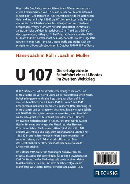 Produktbild: U 107 - Die erfolgreichste Feindfahrt eines U-Bootes im Zweiten Weltkrieg