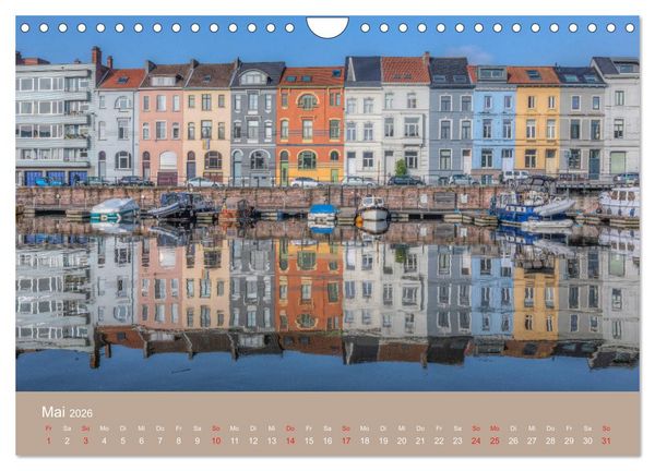 Produktbild: Br&uuml;gge und Gent, eine Fotoreise durch die zwei Perlen Flanderns. (Wandkalender 2026 DIN A4 quer), CALVENDO Monatskalender