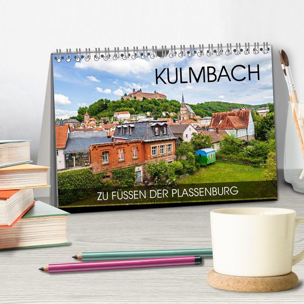 Produktbild: Kulmbach - zu F&uuml;&szlig;en der Plassenburg (Tischkalender 2026 DIN A5 quer), CALVENDO Monatskalender