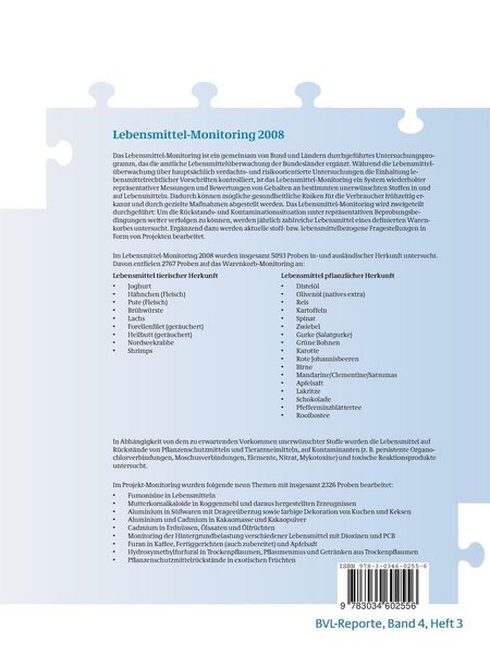 Produktbild: Berichte zur Lebensmittelsicherheit 2008