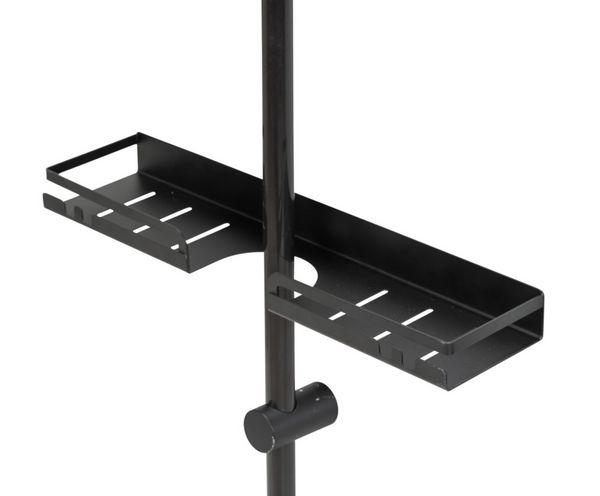 Turbo-Loc Duschstangencaddy Mod. Altarella L, Schwarz, aus Edelstahl