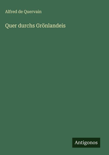 Produktbild: Quer durchs Gr&ouml;nlandeis