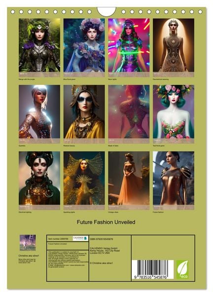 Produktbild: Future Fashion Unveiled (Wall Calendar 2026 DIN A4 portrait), CALVENDO 12 Month Wall Calendar