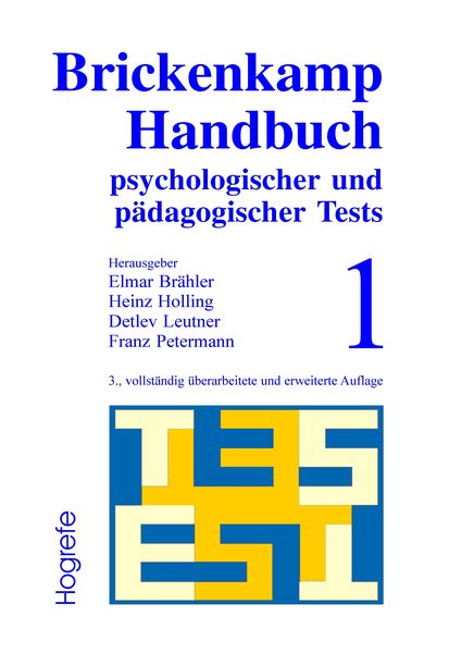Produktbild: Brickenkamp Handbuch psychologischer und p&auml;dagogischer Tests