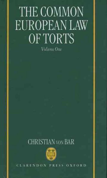 Produktbild: The Common European Law of Torts: Volume One