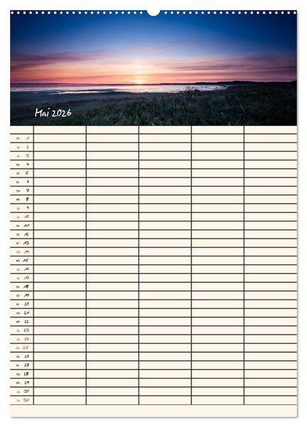 Produktbild: Noch mehr F&ouml;hrweh Familienplaner (hochwertiger Premium Wandkalender 2026 DIN A2 hoch), Kunstdruck in Hochglanz