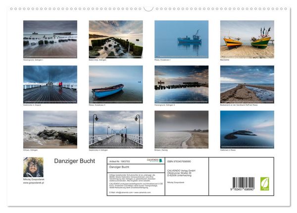 Produktbild: Danziger Bucht (hochwertiger Premium Wandkalender 2026 DIN A2 quer), Kunstdruck in Hochglanz