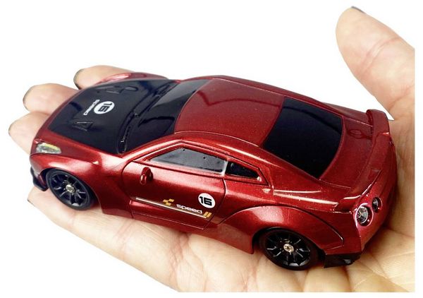 Produktbild: Amewi Drift Sport GTR Rot Brushed 1:43 RC Modellauto Elektro Sportwagen Allradantrieb (4WD) RtR 2,4 GHz