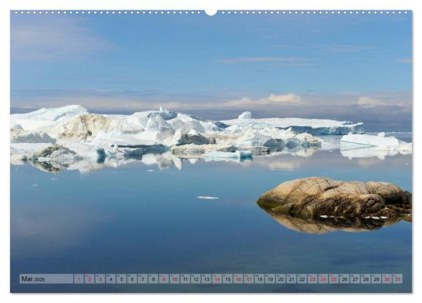 Produktbild: Gr&ouml;nland: Eisberge in der Disko Bucht (Wandkalender 2026 DIN A2 quer), CALVENDO Monatskalender