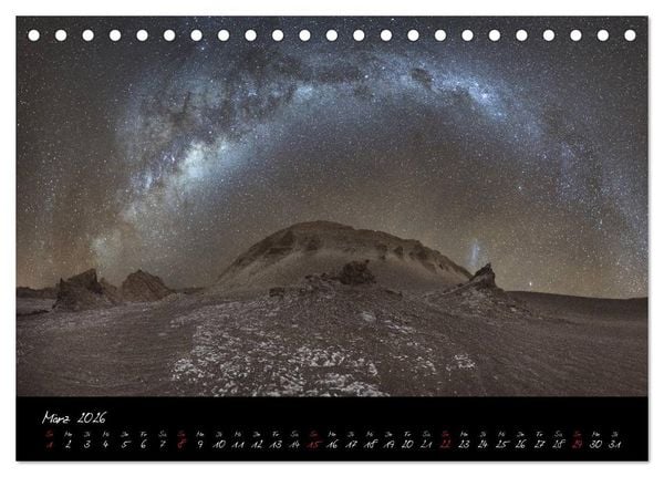 Produktbild: Faszination Milchstra&szlig;e - eine Reise zu den Nachtlandschaften unserer Erde (Tischkalender 2026 DIN A5 quer), CALVENDO Monatskalender